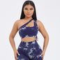 Women's One-shoulder Seamless Tie-dye Yoga Clothes Fitness Suit