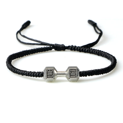 Originality Woven Dumbbell Alloy Bracelet